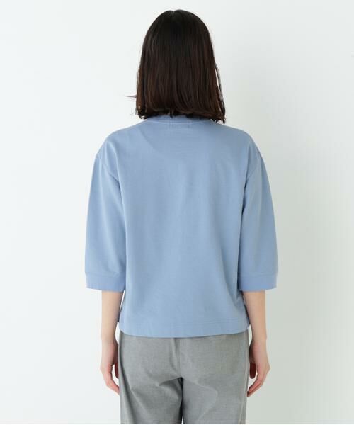 human woman / ヒューマンウーマン カットソー | ◆ミニ裏毛ロゴトレーナー | 詳細6