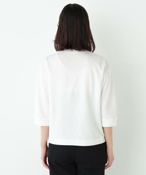 human woman / ヒューマンウーマン カットソー | ◆ミニ裏毛ロゴトレーナー | 詳細15