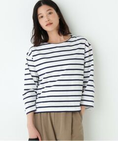 human woman / ヒューマンウーマン カットソー | ◆ハイゲージボーダーカットソー