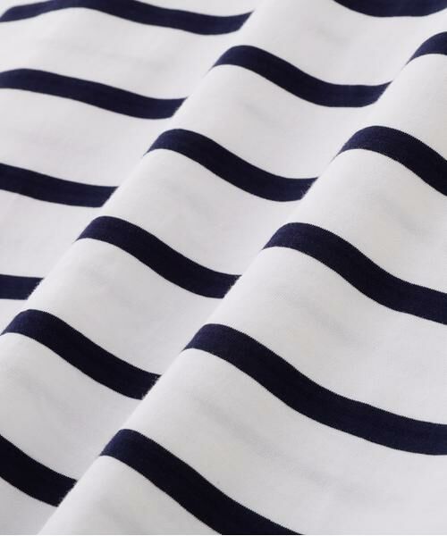 human woman / ヒューマンウーマン カットソー | ◆ハイゲージボーダーカットソー | 詳細13