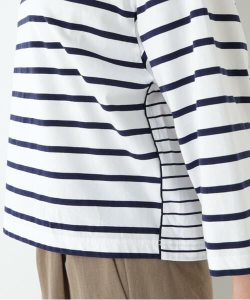 human woman / ヒューマンウーマン カットソー | ◆ハイゲージボーダーカットソー | 詳細9