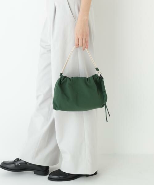human woman / ヒューマンウーマン バッグ | ◆＆ＭｙｕＱ　ナイロンドローストリングバッグ（グリーン）