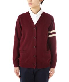 human woman / ヒューマンウーマン ニット・セーター | ライン入りＶネックカーディガン