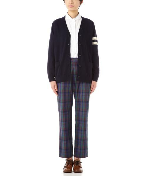 human woman / ヒューマンウーマン ニット・セーター | ライン入りＶネックカーディガン | 詳細1