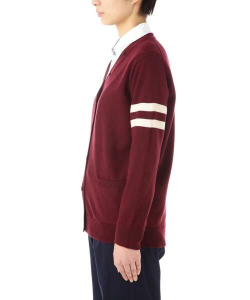 human woman / ヒューマンウーマン ニット・セーター | ライン入りＶネックカーディガン | 詳細5