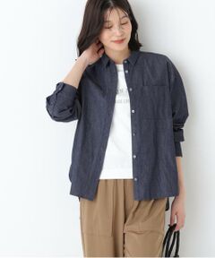 human woman / ヒューマンウーマン シャツ・ブラウス | ◆ライトオンデニムシャツ