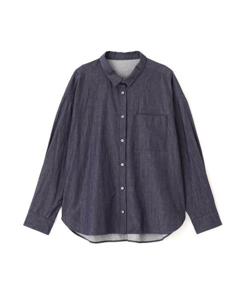 human woman / ヒューマンウーマン シャツ・ブラウス | ◆ライトオンデニムシャツ | 詳細1