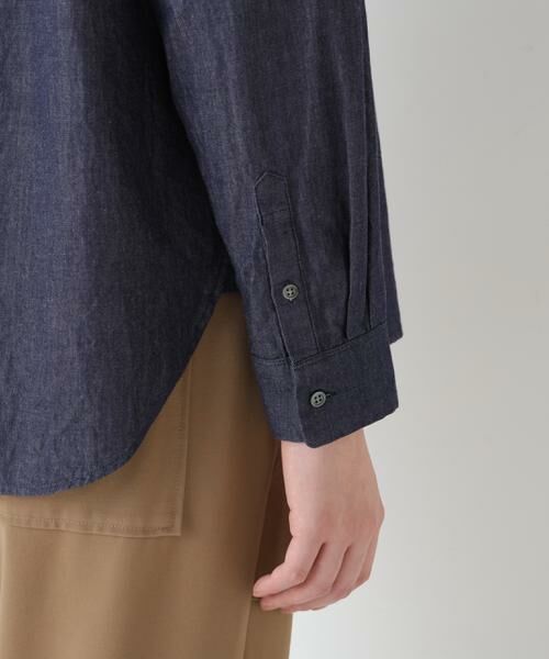 human woman / ヒューマンウーマン シャツ・ブラウス | ◆ライトオンデニムシャツ | 詳細10