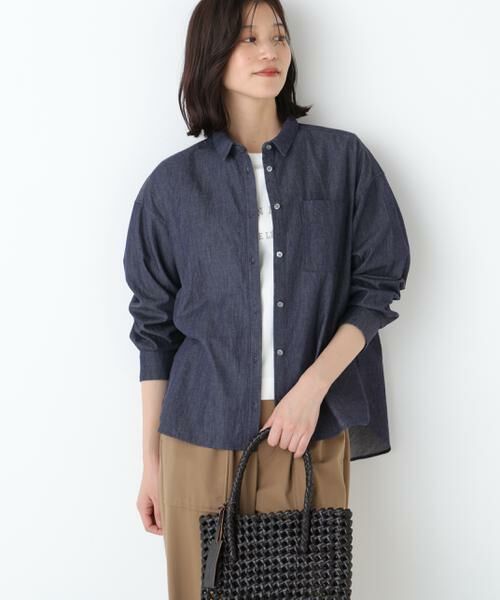 human woman / ヒューマンウーマン シャツ・ブラウス | ◆ライトオンデニムシャツ | 詳細2