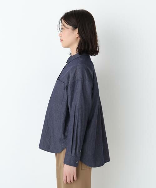 human woman / ヒューマンウーマン シャツ・ブラウス | ◆ライトオンデニムシャツ | 詳細5