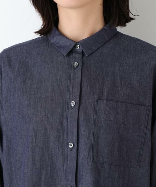 human woman / ヒューマンウーマン シャツ・ブラウス | ◆ライトオンデニムシャツ | 詳細7