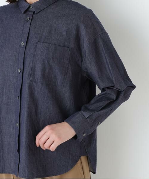 human woman / ヒューマンウーマン シャツ・ブラウス | ◆ライトオンデニムシャツ | 詳細8