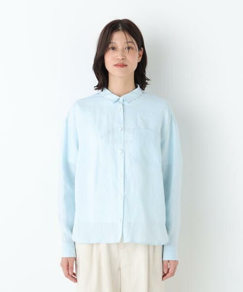 human woman / ヒューマンウーマン シャツ・ブラウス | ハードマンリネンシャツ | 詳細4