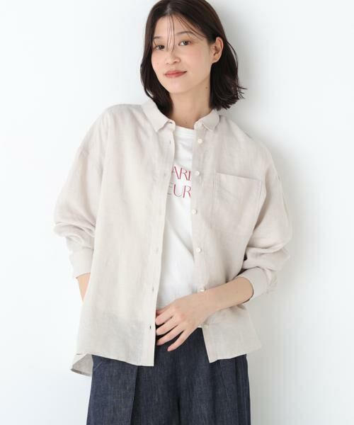human woman / ヒューマンウーマン シャツ・ブラウス | ハードマンリネンシャツ | 詳細8