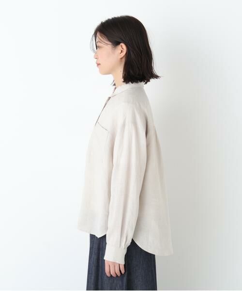 human woman / ヒューマンウーマン シャツ・ブラウス | ハードマンリネンシャツ | 詳細11