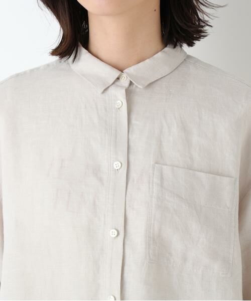 human woman / ヒューマンウーマン シャツ・ブラウス | ハードマンリネンシャツ | 詳細13