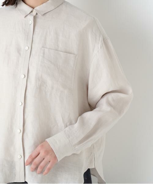 human woman / ヒューマンウーマン シャツ・ブラウス | ハードマンリネンシャツ | 詳細14