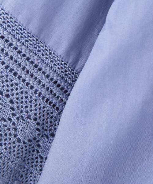 human woman / ヒューマンウーマン シャツ・ブラウス | ◆レースドッキングクルーネックブラウス | 詳細11