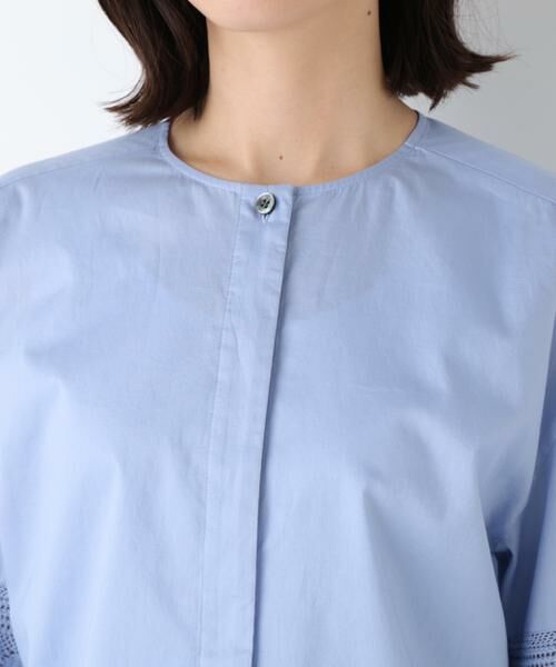 human woman / ヒューマンウーマン シャツ・ブラウス | ◆レースドッキングクルーネックブラウス | 詳細7