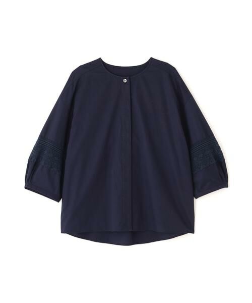 human woman / ヒューマンウーマン シャツ・ブラウス | ◆レースドッキングクルーネックブラウス | 詳細12