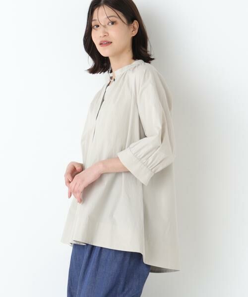 human woman / ヒューマンウーマン シャツ・ブラウス | ◆フレアーチュニックブラウス | 詳細2