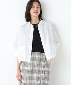 human woman / ヒューマンウーマン シャツ・ブラウス | ◆サッカーシャツ羽織