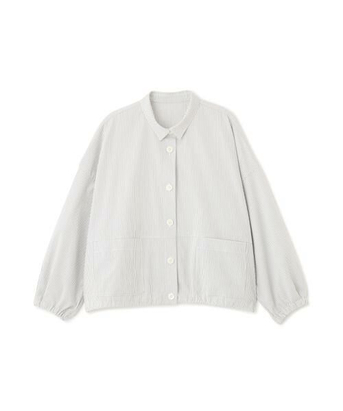 human woman / ヒューマンウーマン シャツ・ブラウス | ◆サッカーシャツ羽織 | 詳細1