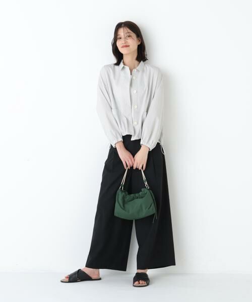 human woman / ヒューマンウーマン シャツ・ブラウス | ◆サッカーシャツ羽織 | 詳細3