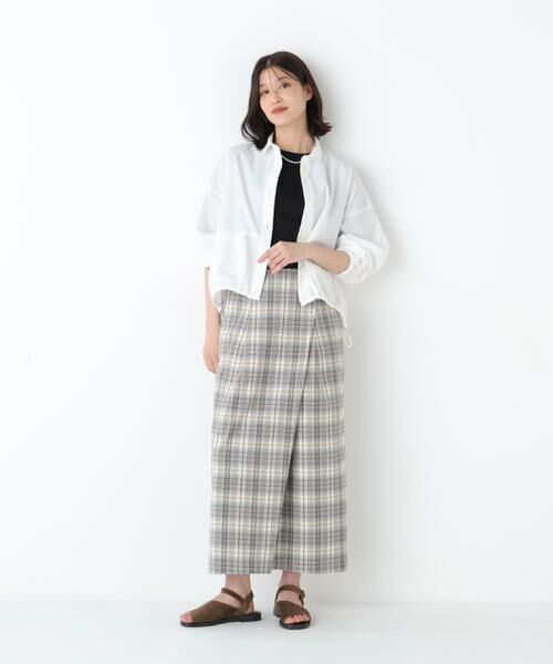 human woman / ヒューマンウーマン シャツ・ブラウス | ◆サッカーシャツ羽織 | 詳細18