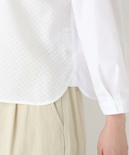 human woman / ヒューマンウーマン シャツ・ブラウス | ◆カラミレーススキッパーブラウス | 詳細8