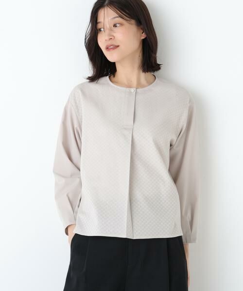 human woman / ヒューマンウーマン シャツ・ブラウス | ◆カラミレーススキッパーブラウス | 詳細17