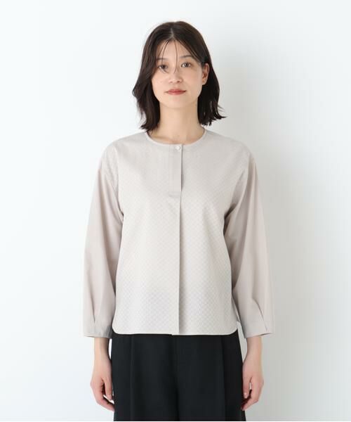 human woman / ヒューマンウーマン シャツ・ブラウス | ◆カラミレーススキッパーブラウス | 詳細19