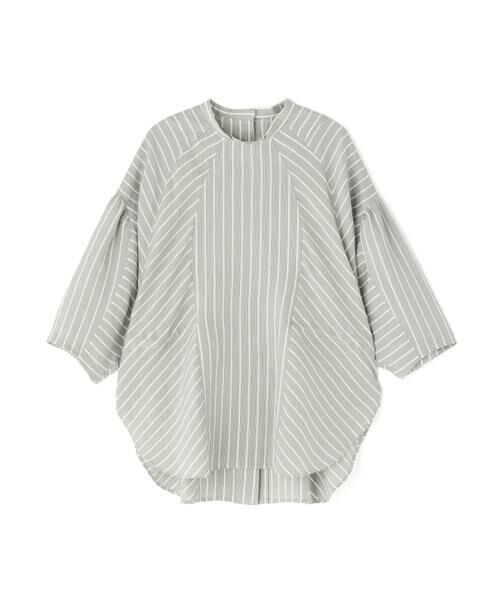 human woman / ヒューマンウーマン シャツ・ブラウス | ＯＴＯＡＡ　ストライプシャツ（FOREST）