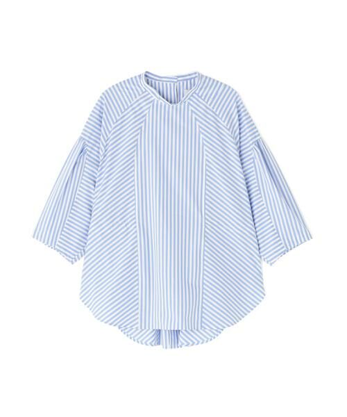 human woman / ヒューマンウーマン シャツ・ブラウス | ＯＴＯＡＡ　ストライプシャツ（SKY）
