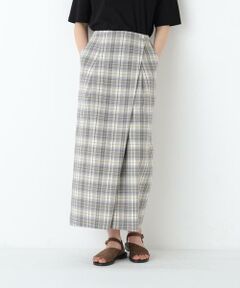human woman / ヒューマンウーマン スカート | ◆ラップライクチェックスカート