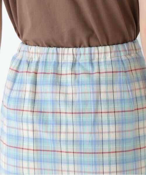 human woman / ヒューマンウーマン スカート | ◆ラップライクチェックスカート | 詳細10