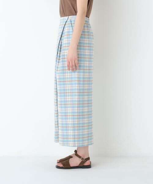 human woman / ヒューマンウーマン スカート | ◆ラップライクチェックスカート | 詳細5