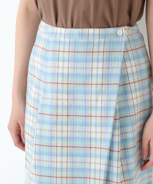 human woman / ヒューマンウーマン スカート | ◆ラップライクチェックスカート | 詳細7