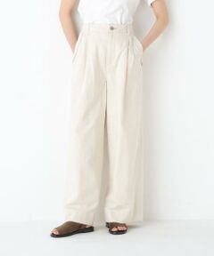 human woman / ヒューマンウーマン パンツ | ◆綿麻ライトオンスデニムワイドパンツ