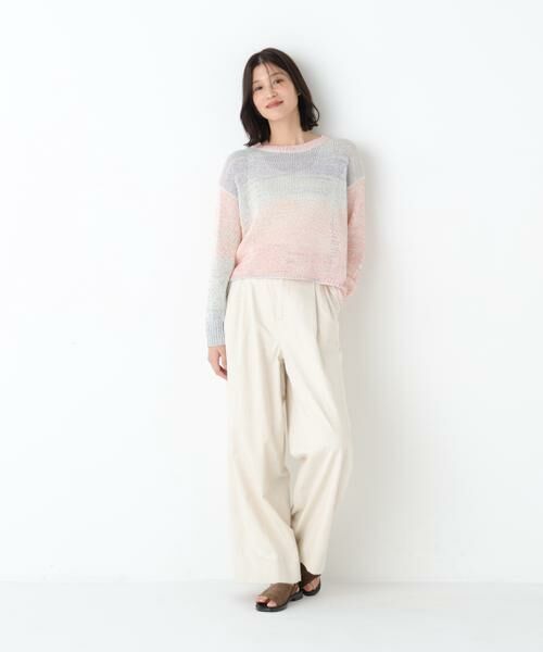 human woman / ヒューマンウーマン パンツ | ◆綿麻ライトオンスデニムワイドパンツ | 詳細11