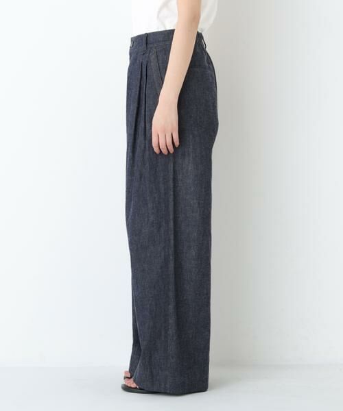 human woman / ヒューマンウーマン パンツ | ◆綿麻ライトオンスデニムワイドパンツ | 詳細21