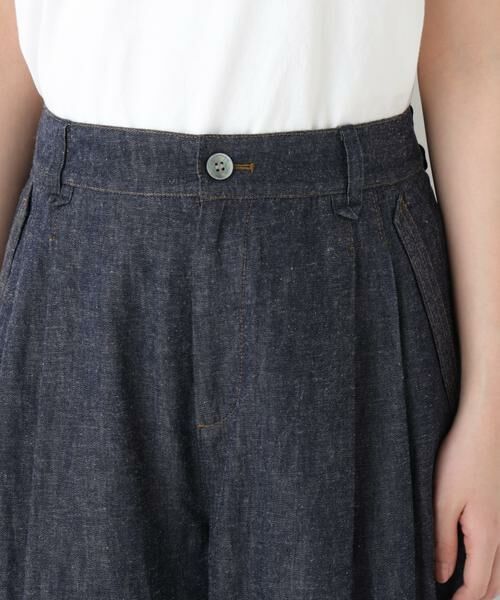 human woman / ヒューマンウーマン パンツ | ◆綿麻ライトオンスデニムワイドパンツ | 詳細23