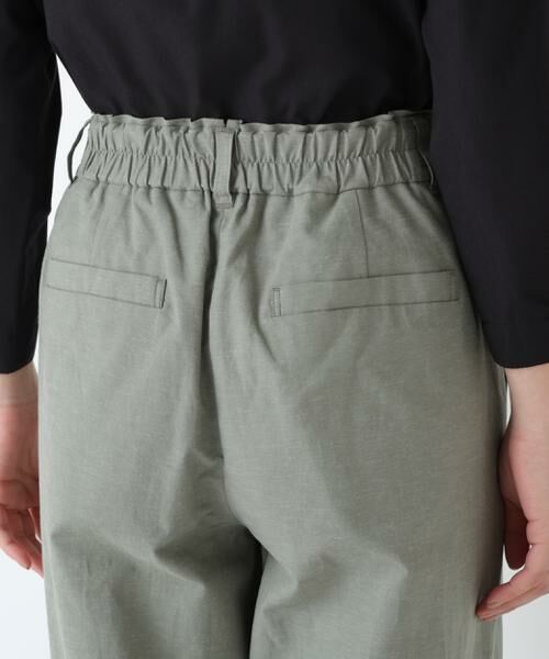 human woman / ヒューマンウーマン パンツ | ◆綿麻シャンブレーセミワイドパンツ | 詳細10