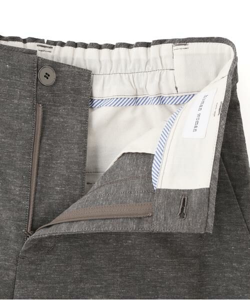 human woman / ヒューマンウーマン パンツ | ◆綿麻シャンブレーセミワイドパンツ | 詳細18