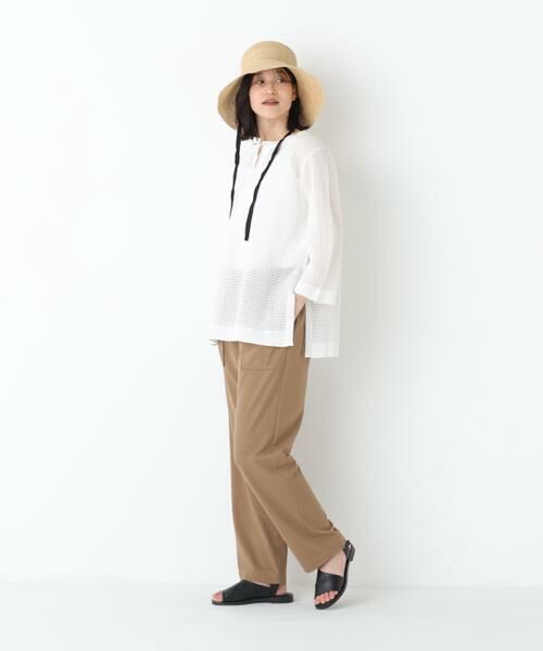 human woman / ヒューマンウーマン パンツ | ◆カノコストレッチベイカーパンツ | 詳細4