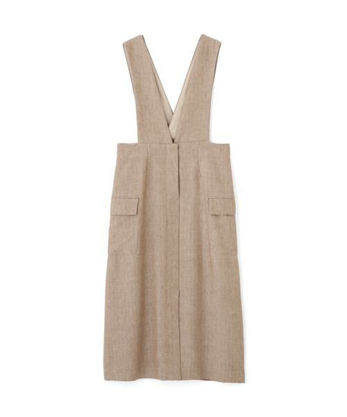 human woman / ヒューマンウーマン ワンピース | ◆ドライタッチリネン混ジャンスカ | 詳細1