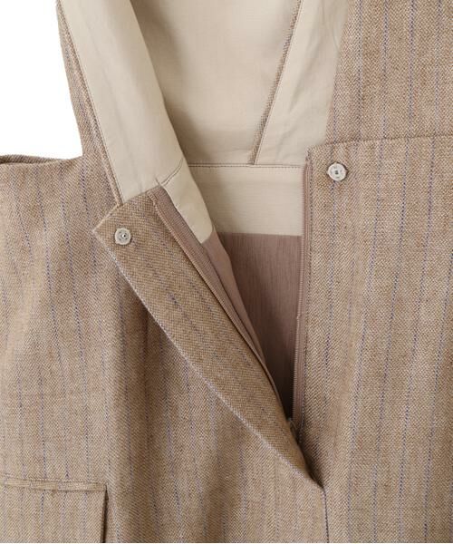 human woman / ヒューマンウーマン ワンピース | ◆ドライタッチリネン混ジャンスカ | 詳細11