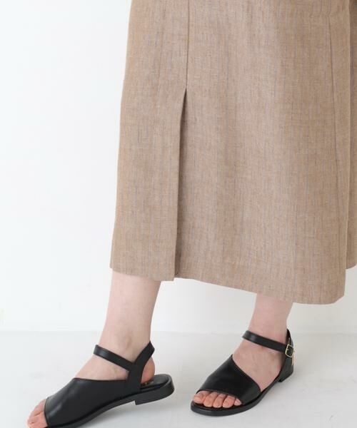 human woman / ヒューマンウーマン ワンピース | ◆ドライタッチリネン混ジャンスカ | 詳細9