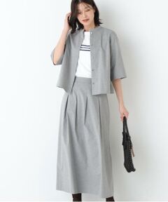human woman / ヒューマンウーマン ワンピース | ◆リネン混ストレッチタンブラーセットアップ