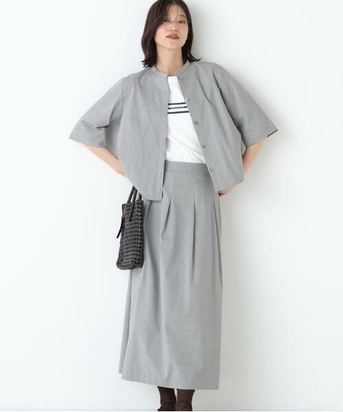 human woman / ヒューマンウーマン ワンピース | ◆リネン混ストレッチタンブラーセットアップ | 詳細6